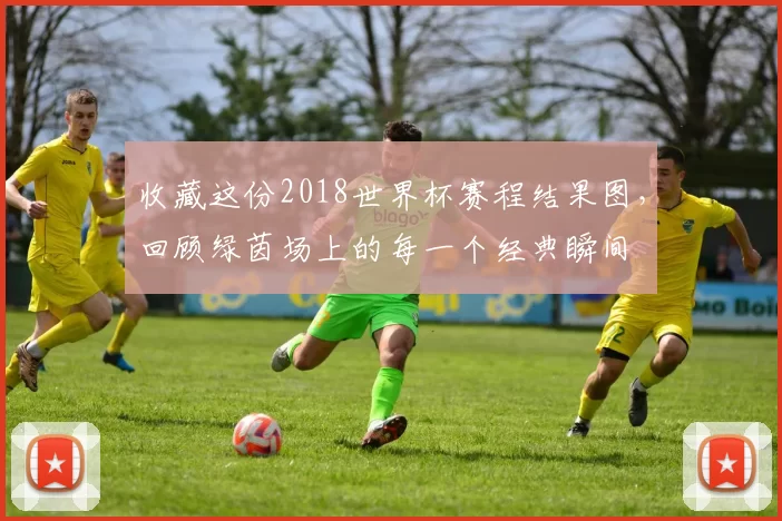 收藏这份2018世界杯赛程结果图，回顾绿茵场上的每一个经典瞬间